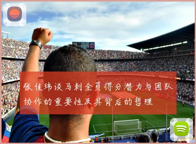 张佳玮谈马刺全员得分潜力与团队协作的重要性及其背后的哲理